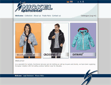 Tablet Screenshot of nickel-sportswear.com